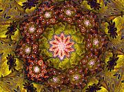 David Lane - Floral Fractal Wreath 