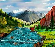 David Lane - Mountaian Scene