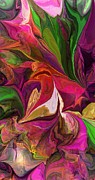 David Lane - Rose Colored Fantasy Abstract